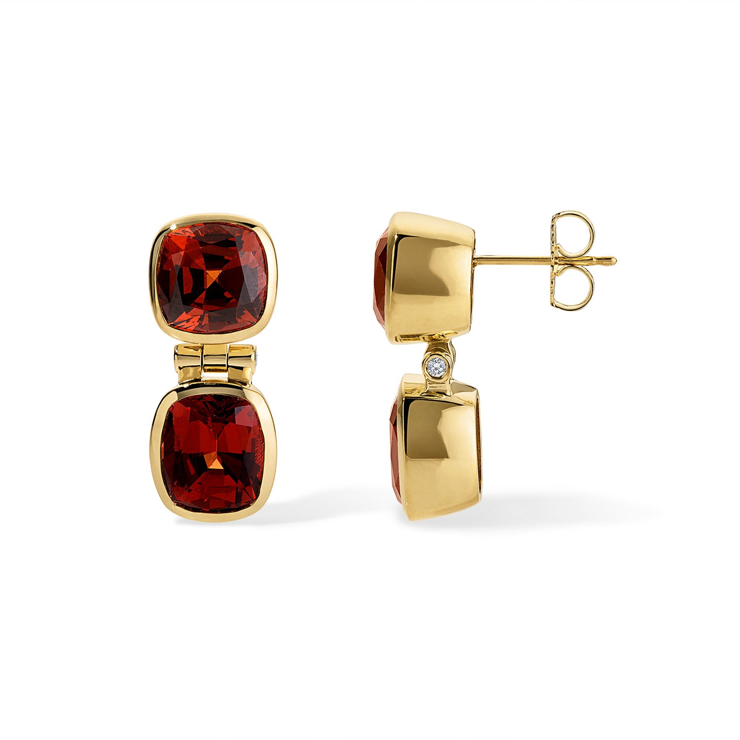 18.58ct Malaya Garnet Amelia Earrings