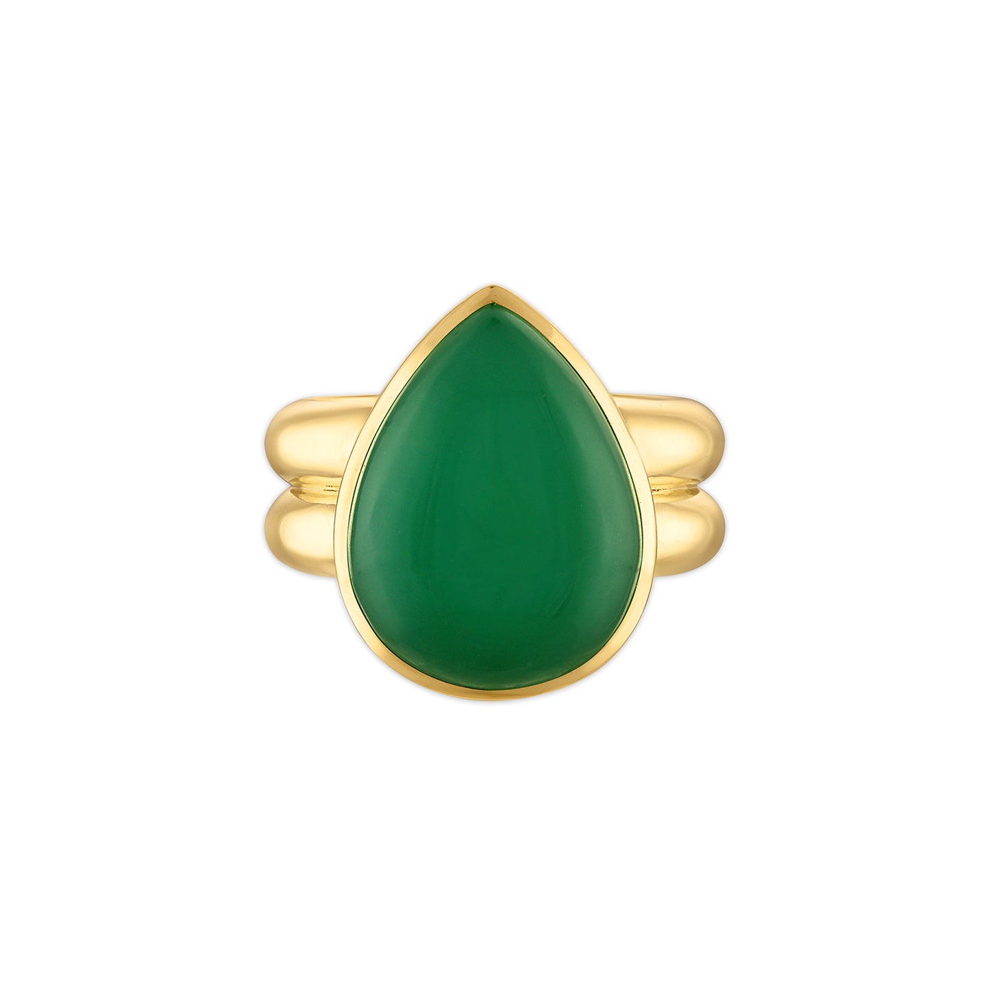 12.20ct Jade Pear Anna Ring