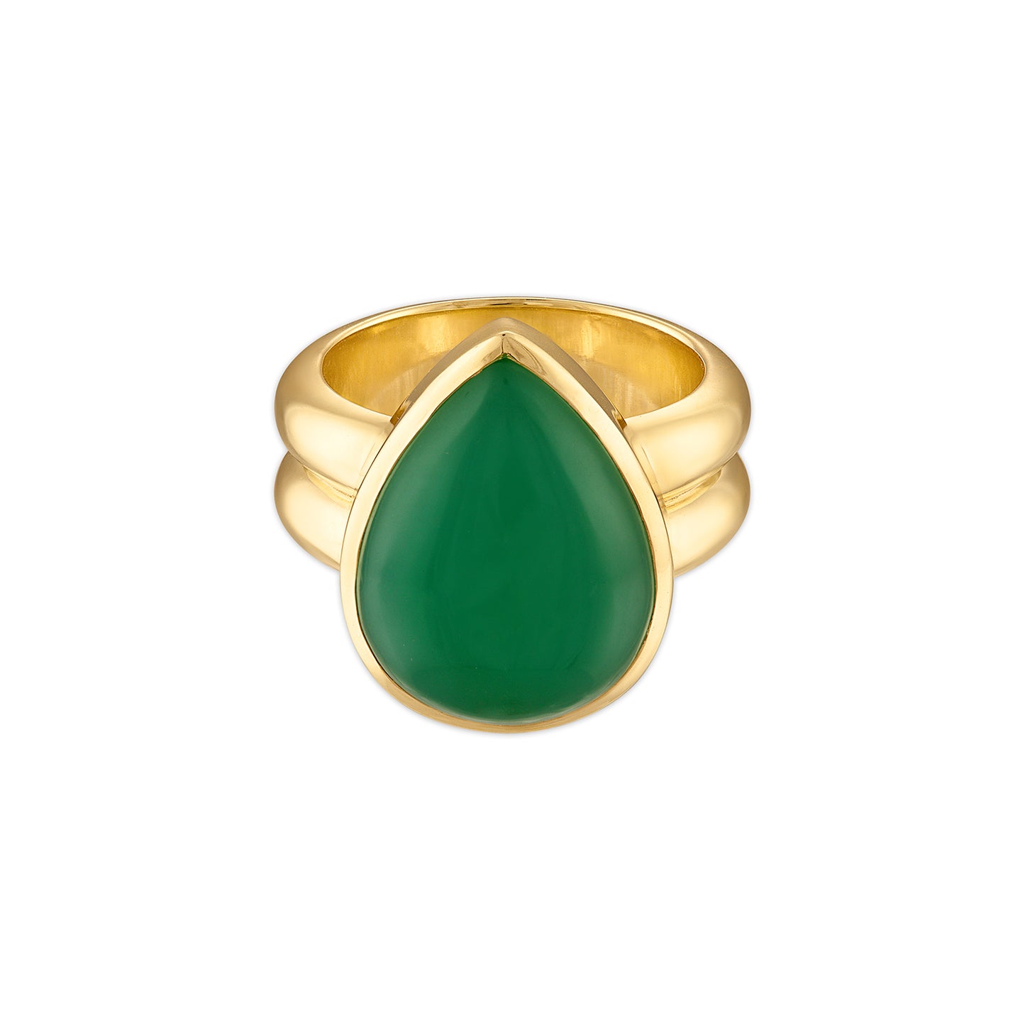 12.20ct Jade Pear Anna Ring