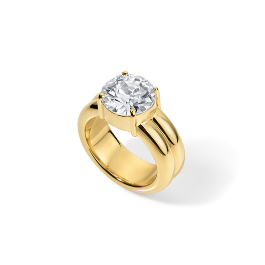 3.82ct Old European Diamond Anna Ring