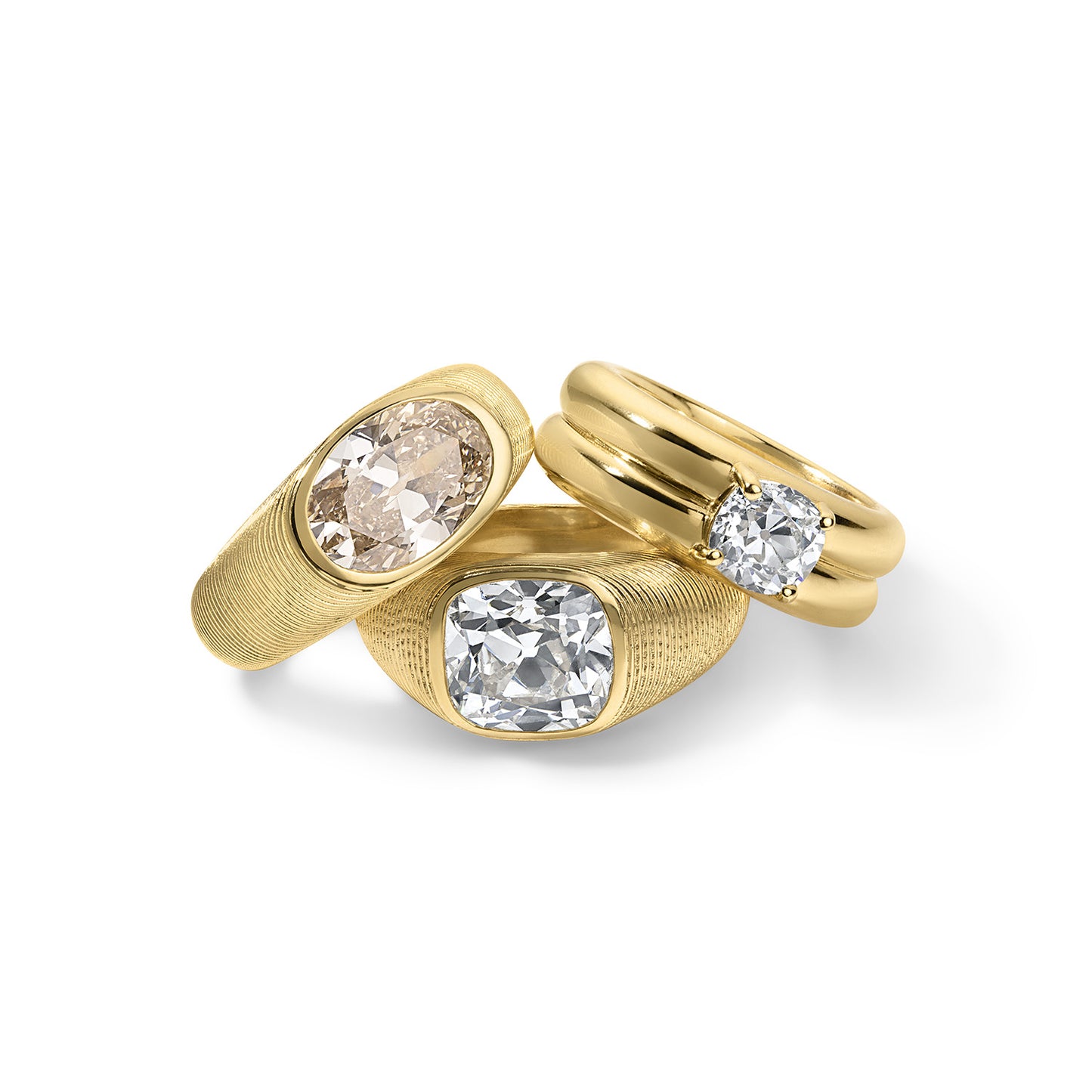 3.53ct Oval Diamond Cymbal Ring