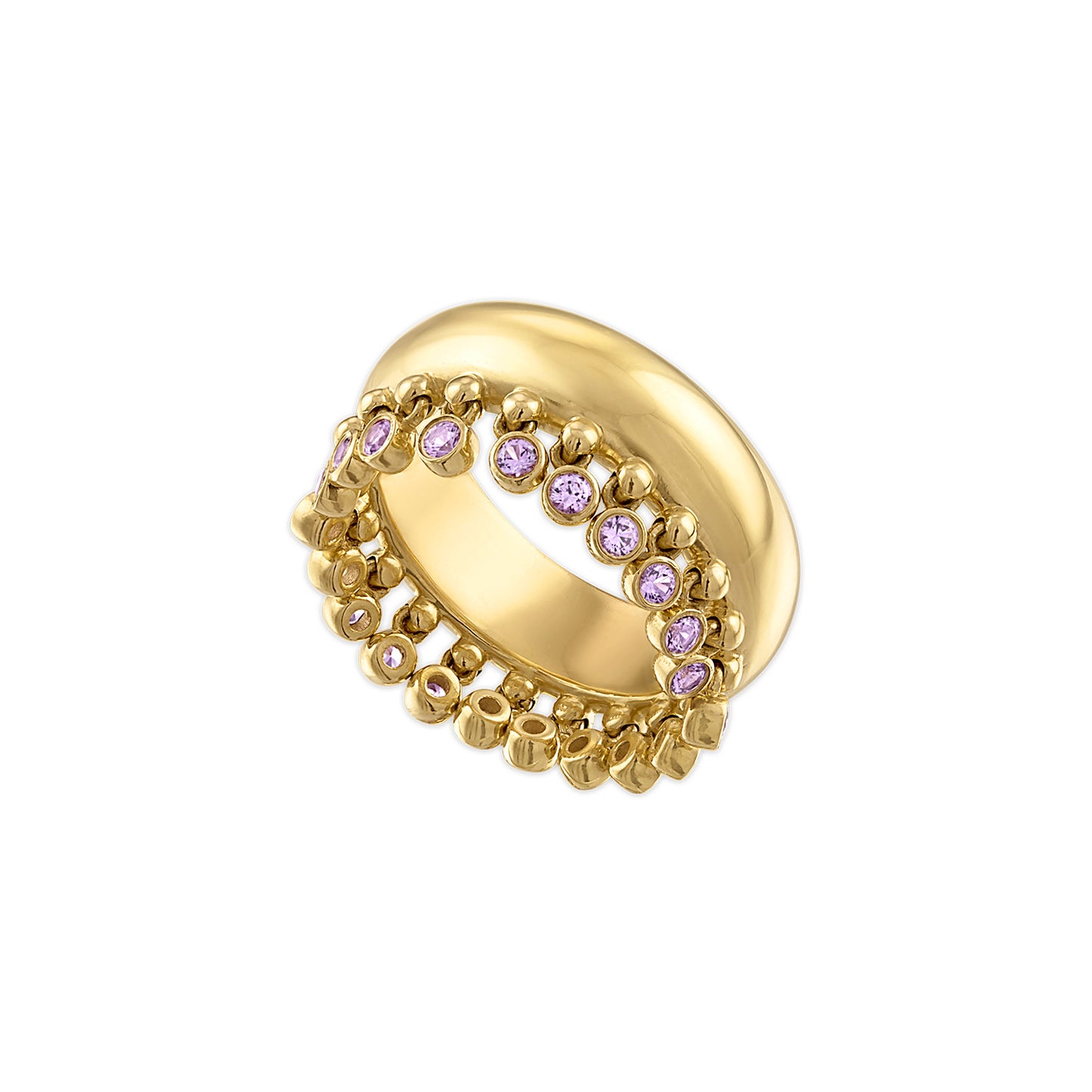 Colored Stone Tennessee Ring