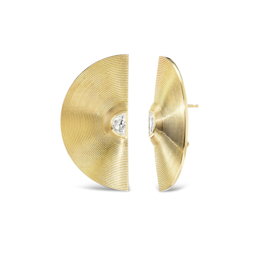 Diamond Cymbal Earrings