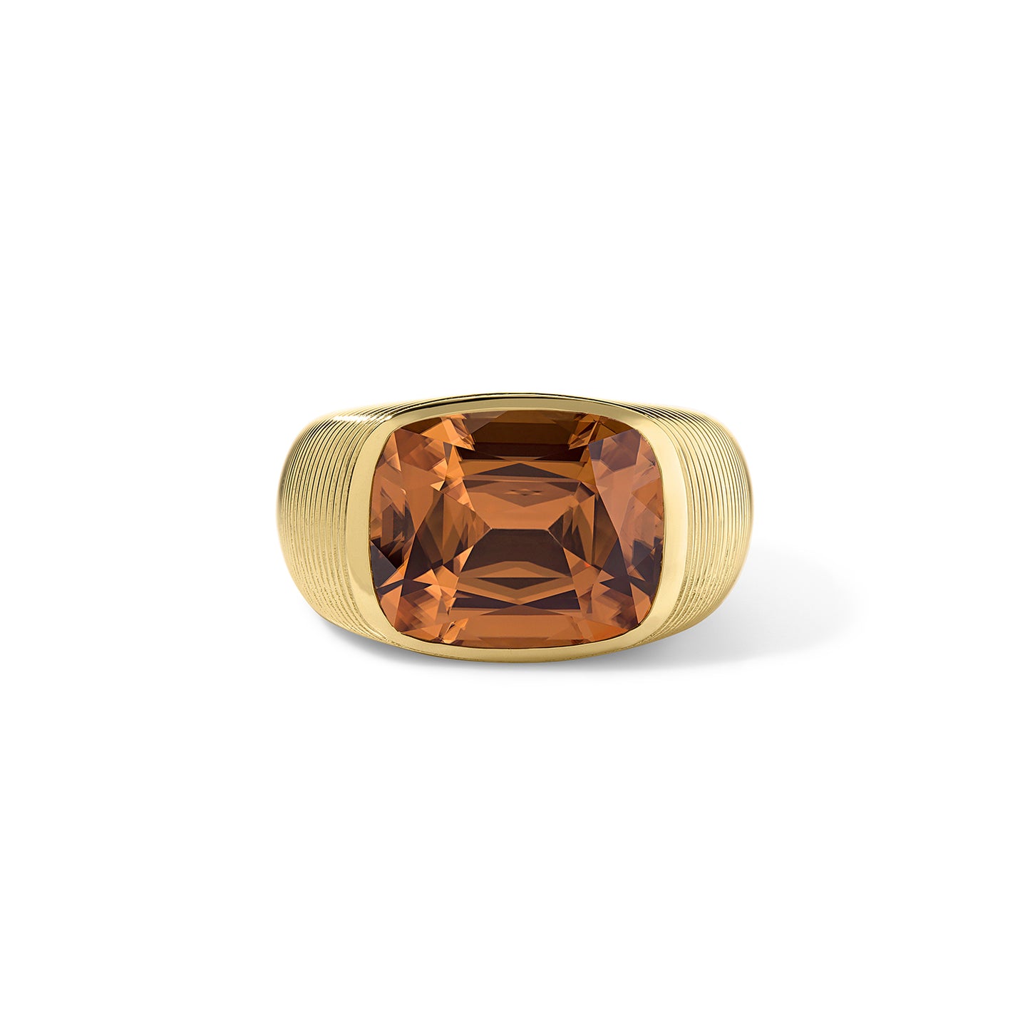 14.77ct Imperial Topaz Cushion Cymbal Ring