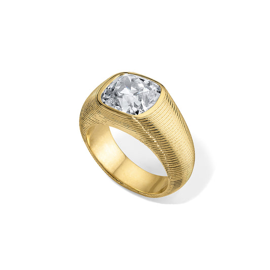 4.25ct Old Mine Diamond Cymbal Ring