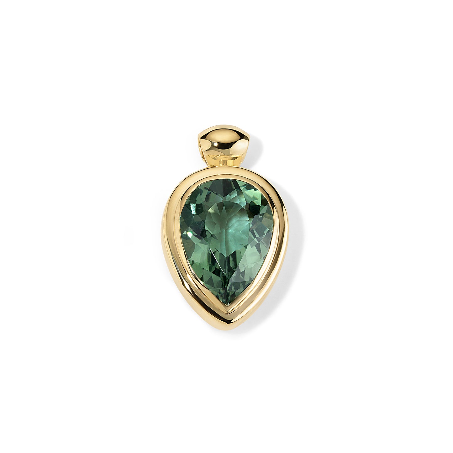 14.42ct Prasiolite Drum Head Pendant