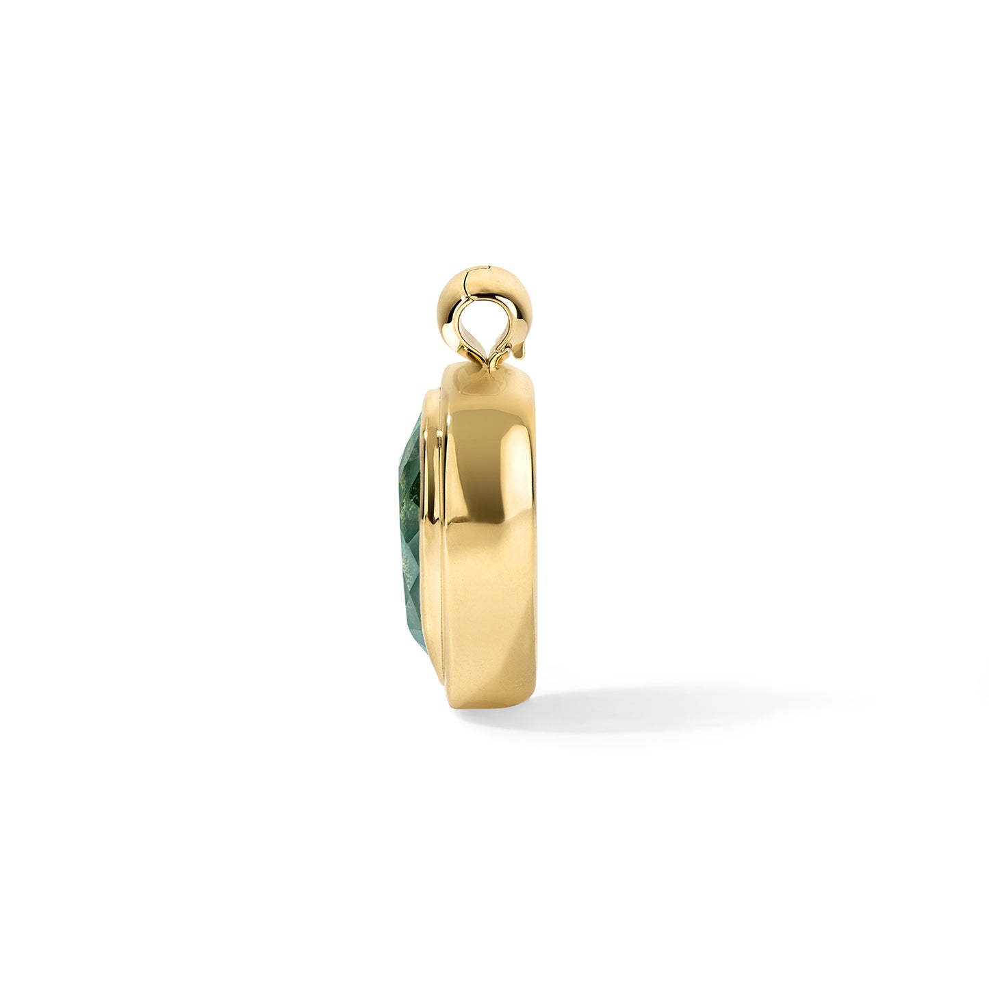 14.42ct Prasiolite Drum Head Pendant