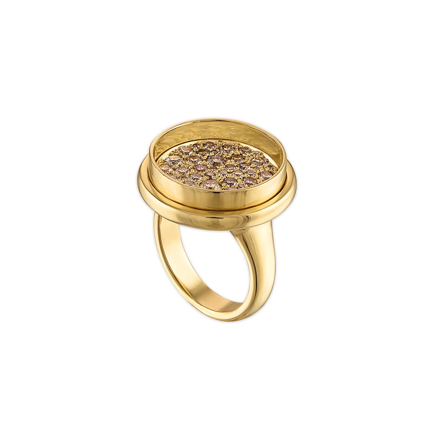 Pave Drum Head Ring