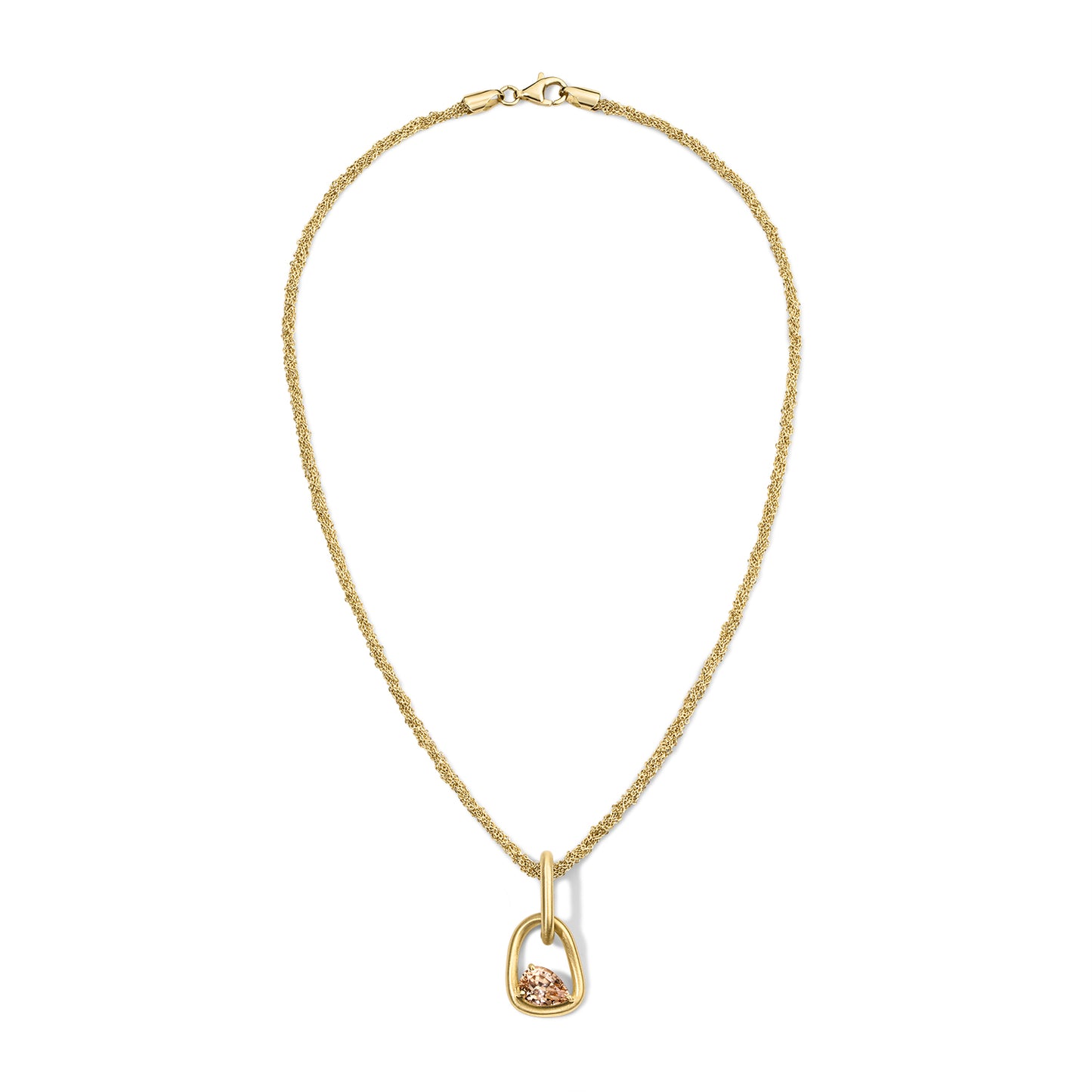 Form Pendant 3.49ct Champagne Zircon Pear
