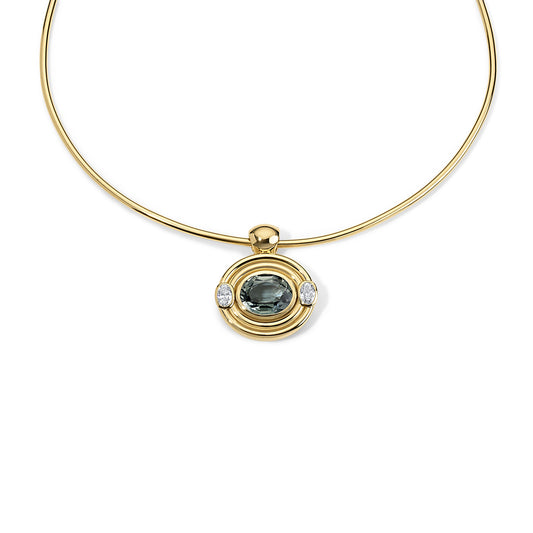 Frankie Pendant Blue-Gray Tourmaline