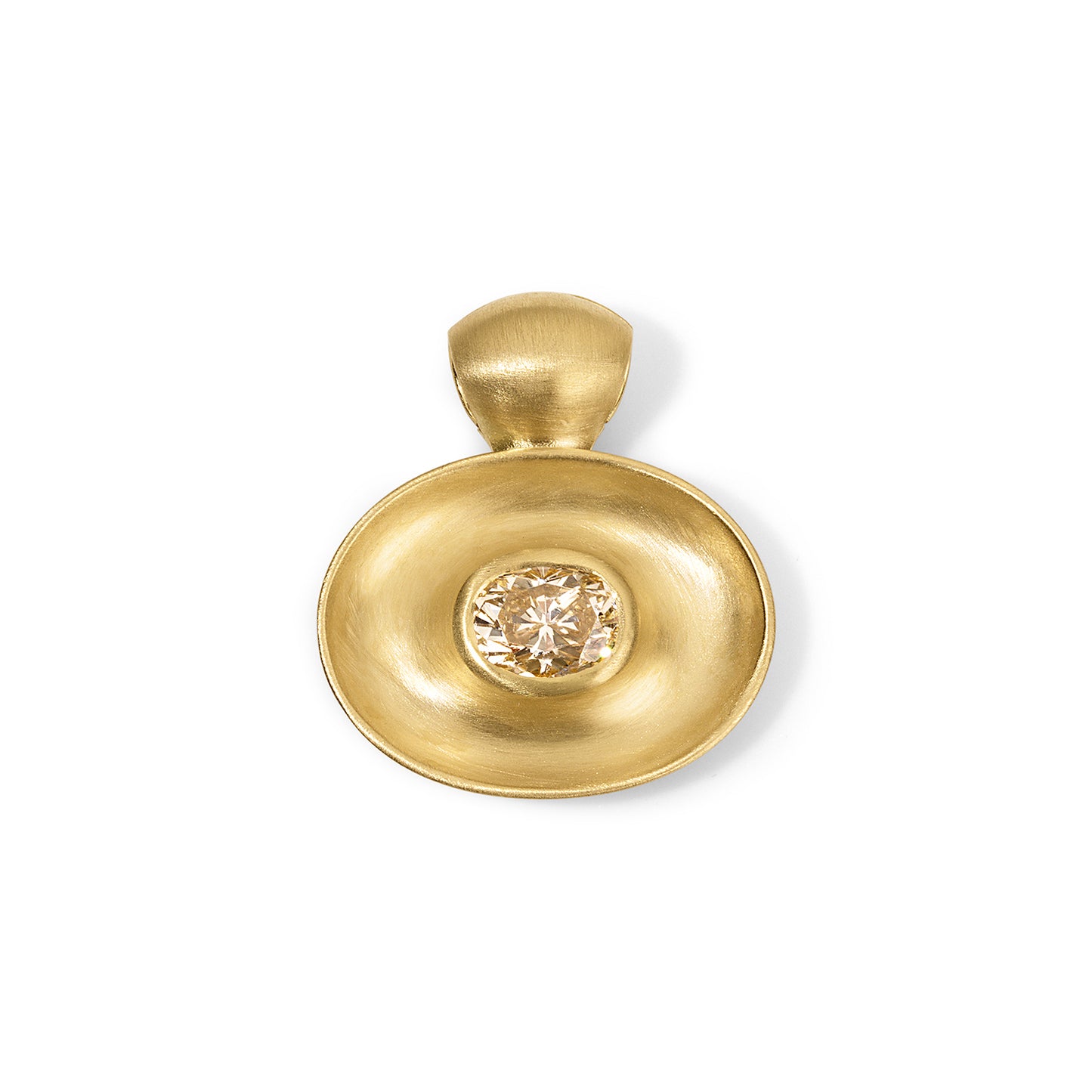 1.10ct Antique Diamond Gong Pendant