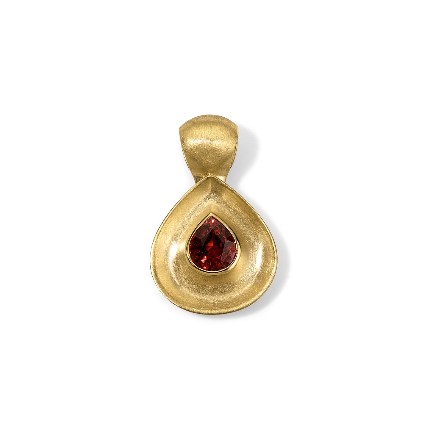 2.05ct Spessartite Garnet Gong Pendant