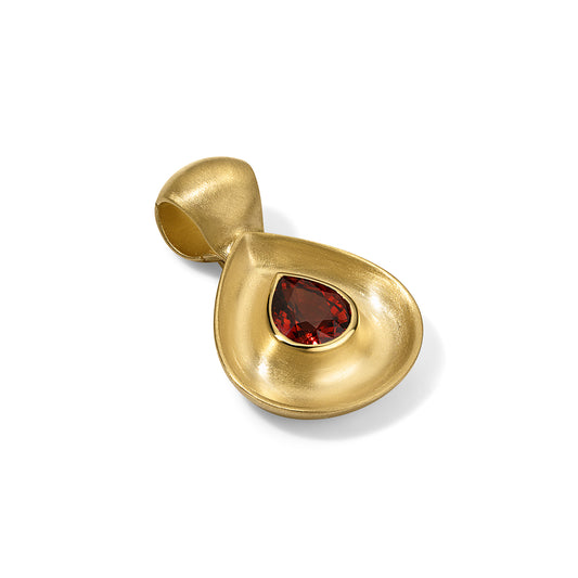 2.05ct Spessartite Garnet Gong Pendant