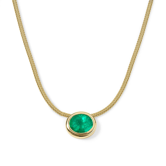 4.19ct Muzo Emerald Josephine Necklace