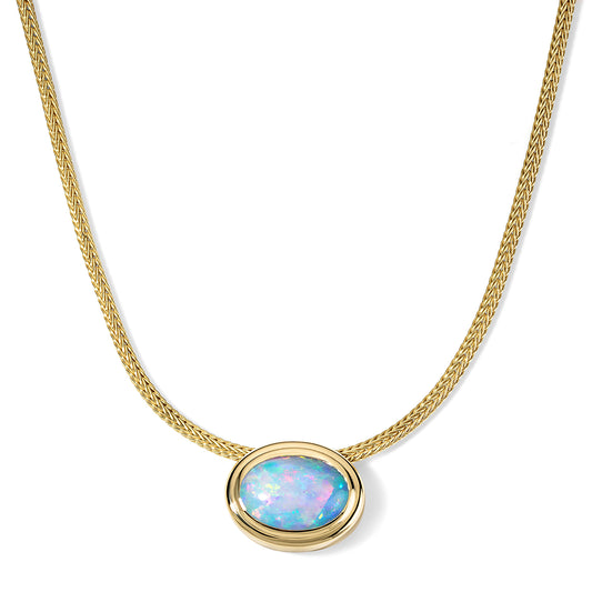 Josephine Necklace 5.50ct Opal Oval