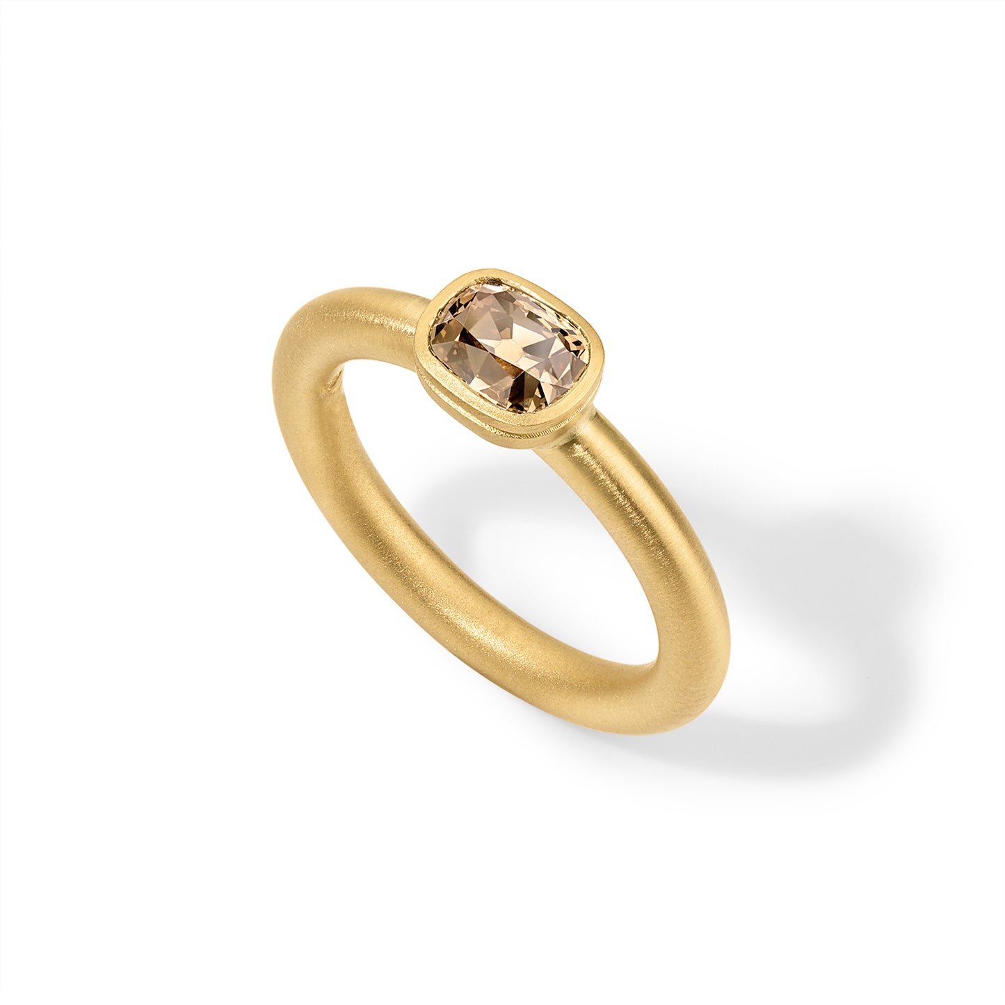 Lady Ring 1.25ct Champagne Cushion Diamond