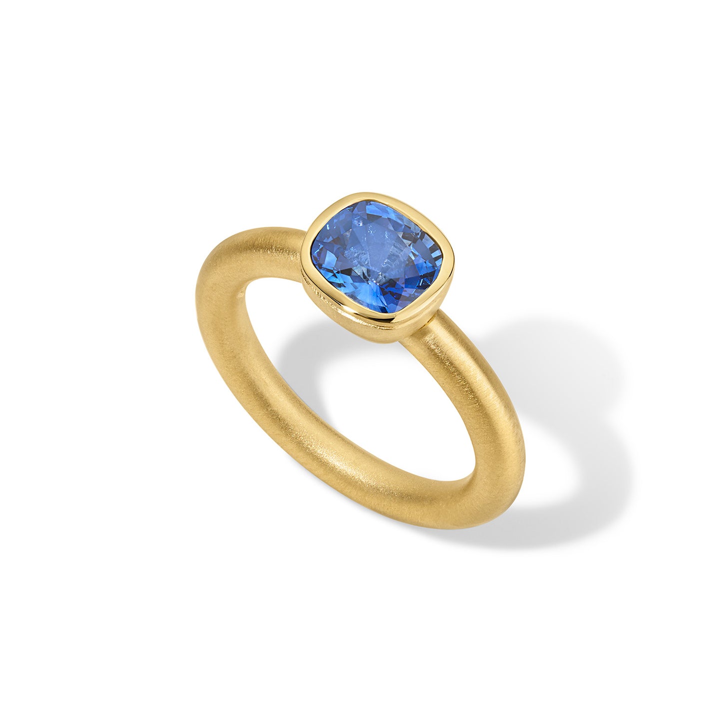 Lady Ring 1.73ct Blue Sapphire Cushion