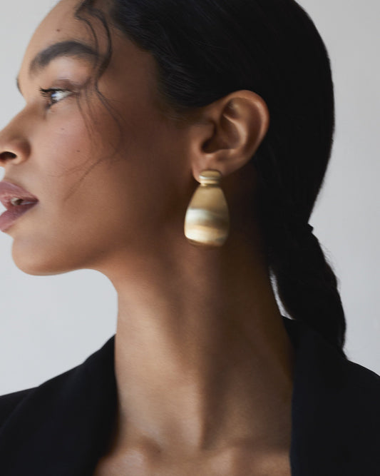 Large Cowbell Earrings