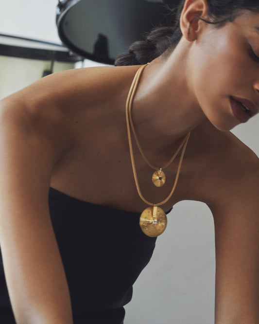 1.00ct Old Mine Diamond and Rosewood Large Cymbal Pendant