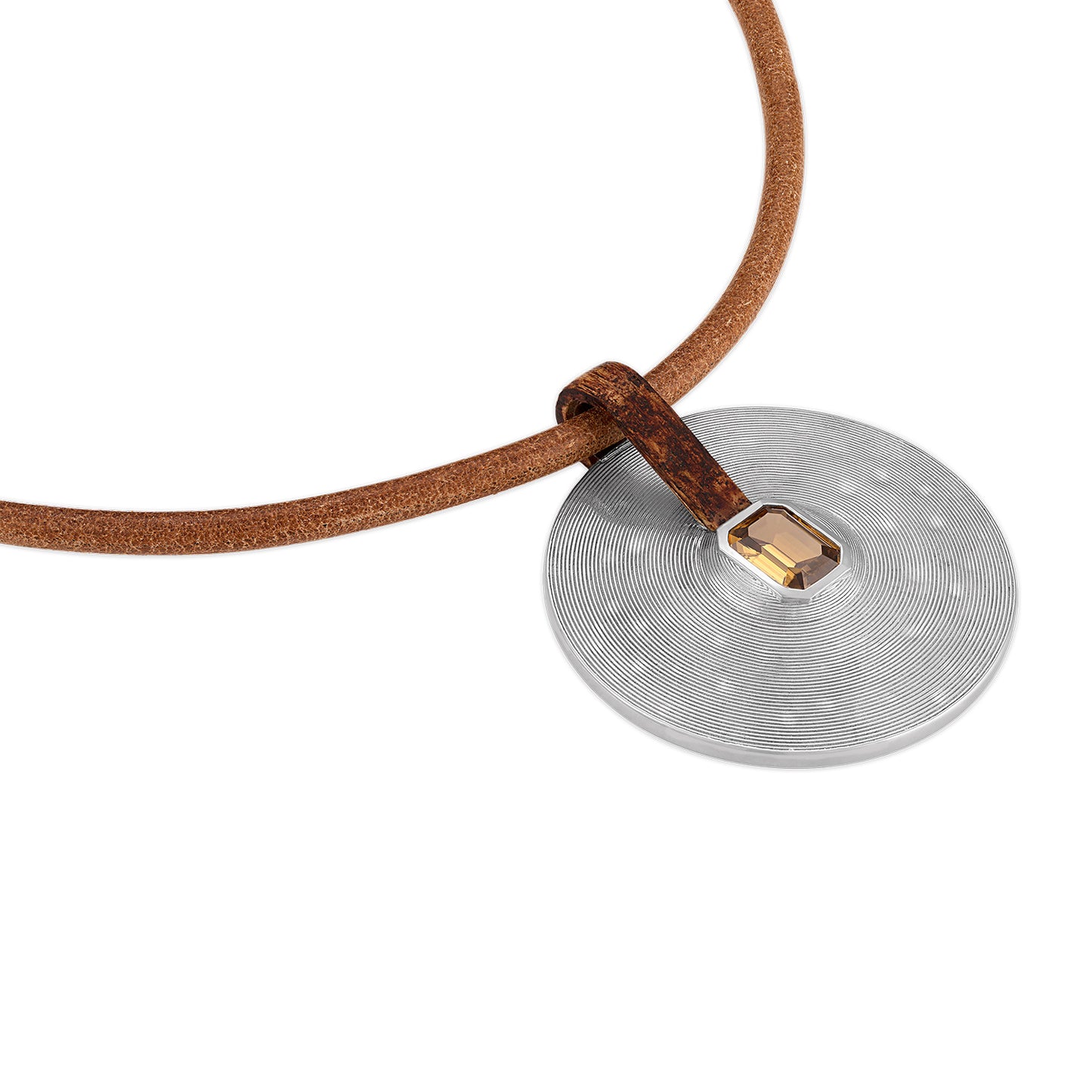 4.19ct Zircon and Rosewood Large Cymbal Pendant