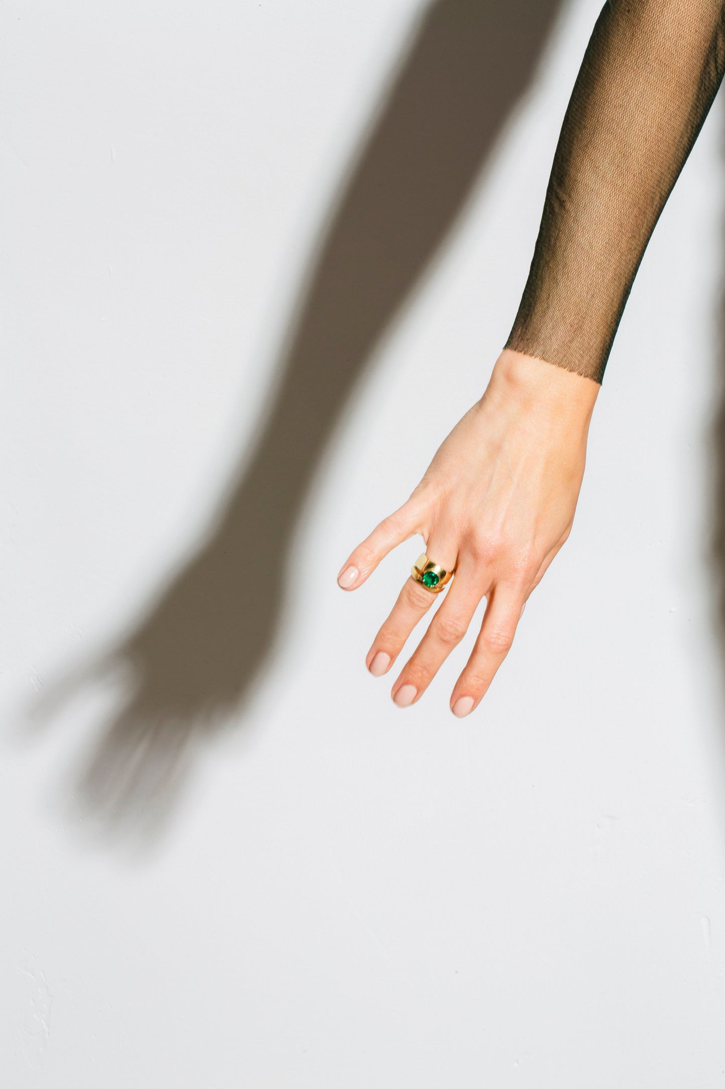 1.85ct Round Emerald Markie Ring