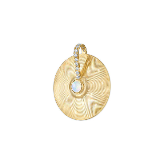 Medium Cymbal Pendant - Opal