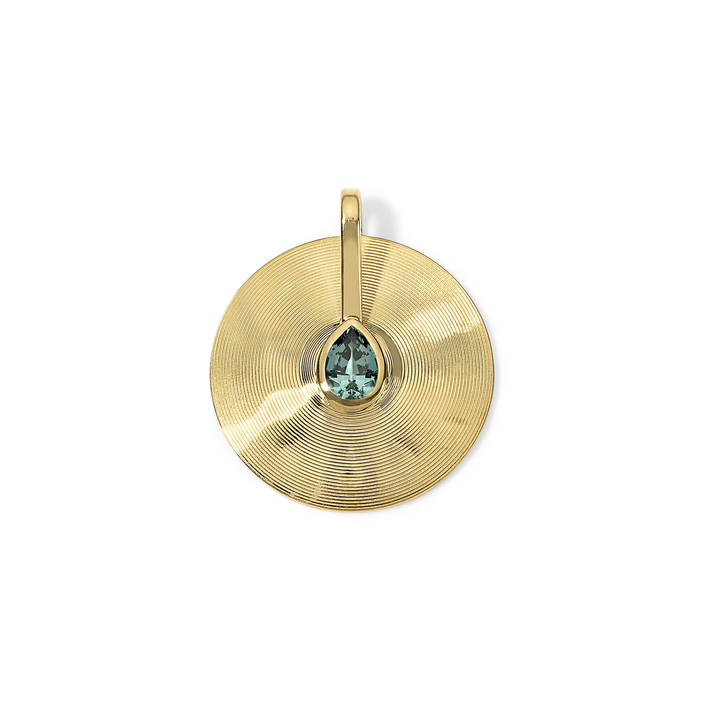 2.62ct Sea Foam Tourmaline Medium Cymbal Pendant