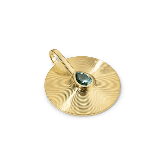 2.62ct Sea Foam Tourmaline Medium Cymbal Pendant