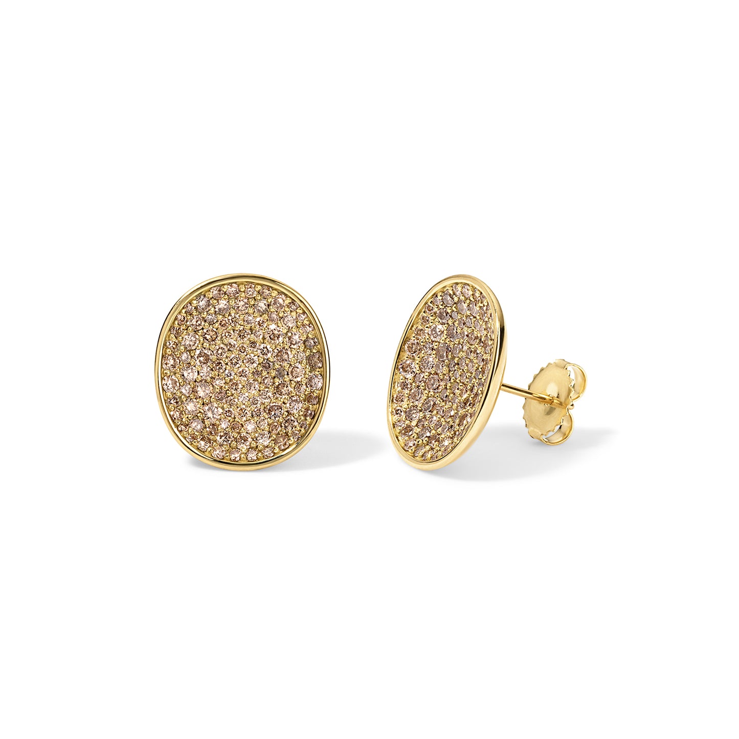 Mini Pave Concave Studs