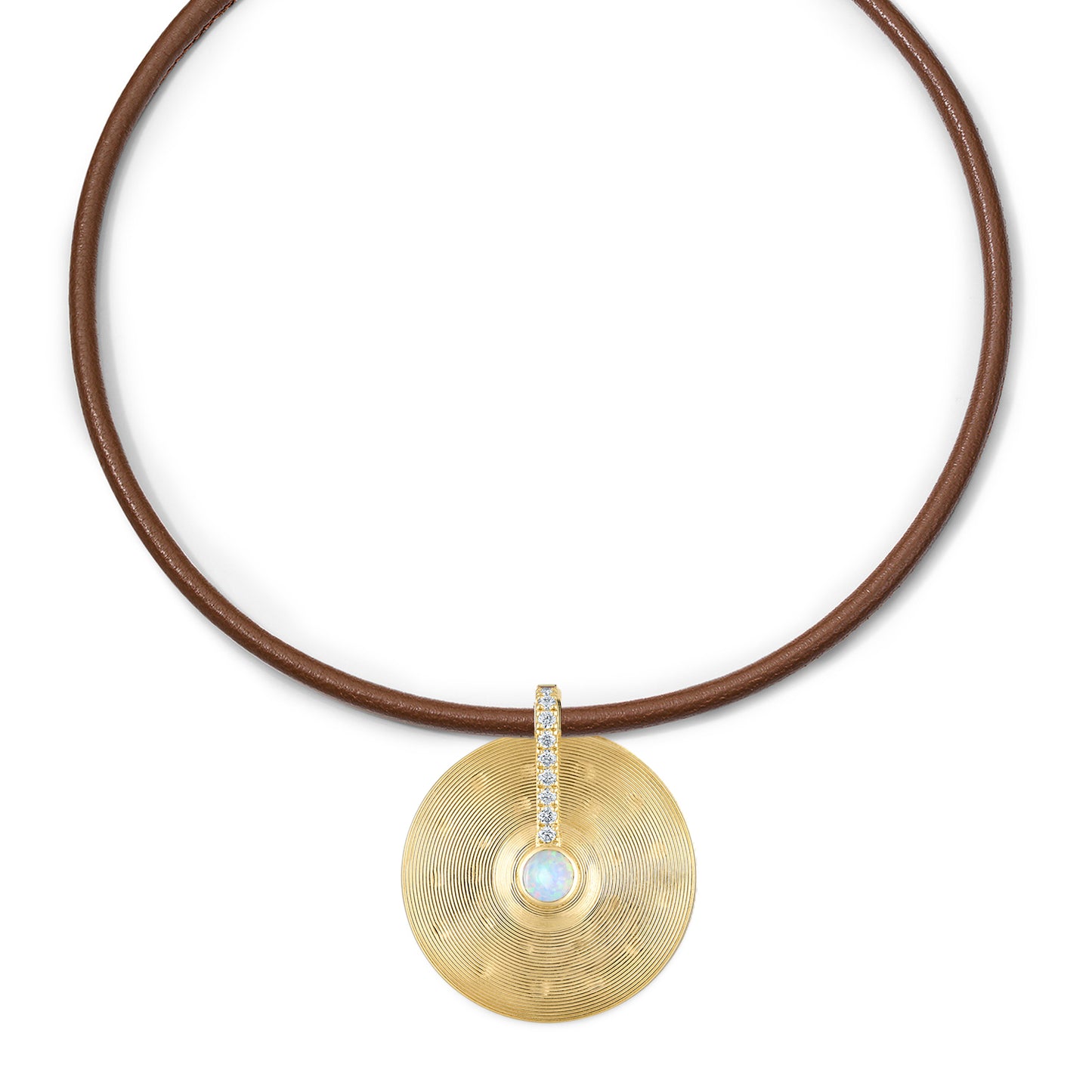 Medium Cymbal Pendant - Opal