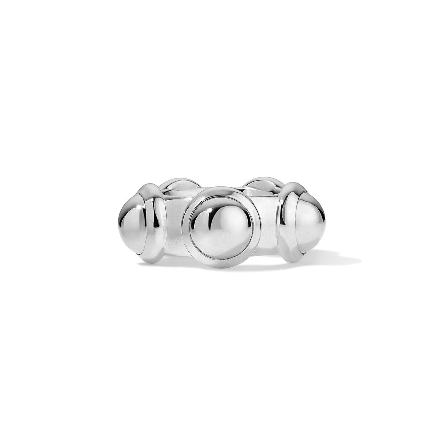 Silver Large Pop Vic Ring