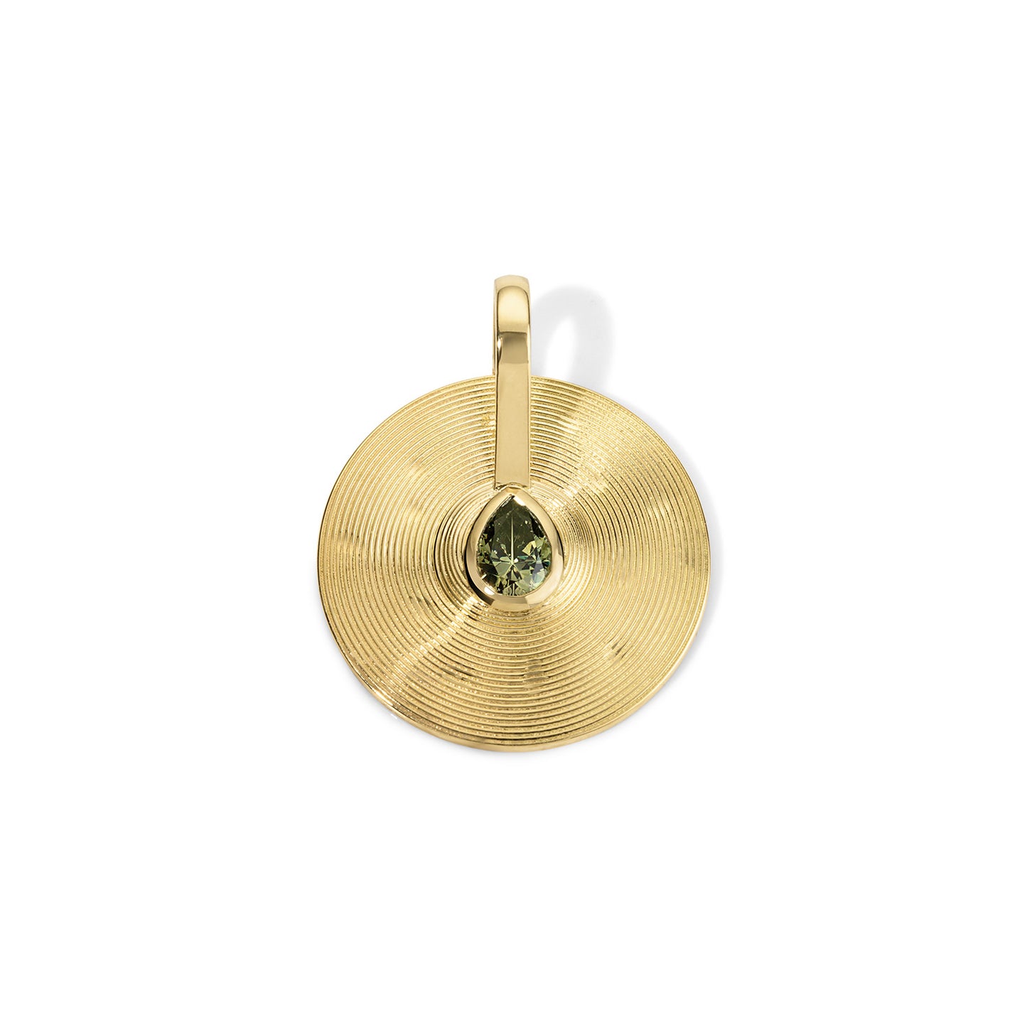 0.83ct Namibian Demantoid Garnet Small Cymbal Pendant