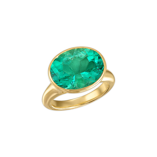 9.19ct Muzo Emerald Úna Ring