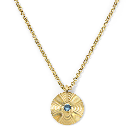 XS Cymbal Pendant - Aquamarine