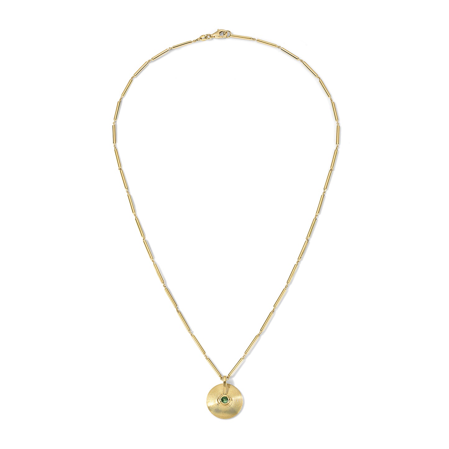 XS Cymbal Pendant - Green Tourmaline