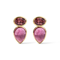 Aidala Earrings 10.29tcw Rose Zircon 9.46tcw Pink Tourmaline