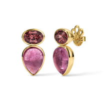 Aidala Earrings 10.29tcw Rose Zircon 9.46tcw Pink Tourmaline
