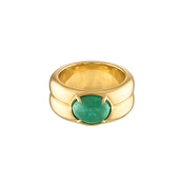 2.00ct Emerald Oval Cabochon Anna Ring