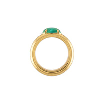 2.00ct Emerald Oval Cabochon Anna Ring