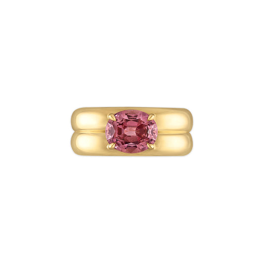 3.48ct Malaya Garnet Oval Anna Ring