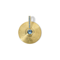 Small Cymbal Pendant - Aquamarine