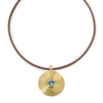 Small Cymbal Pendant - Aquamarine