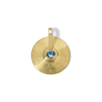Small Cymbal Pendant - Aquamarine