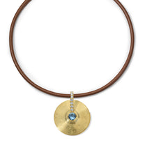 Small Cymbal Pendant - Aquamarine