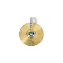 Small Cymbal Pendant - Aquamarine