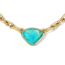 Atha Collar 27.25ct Trillion Turquoise
