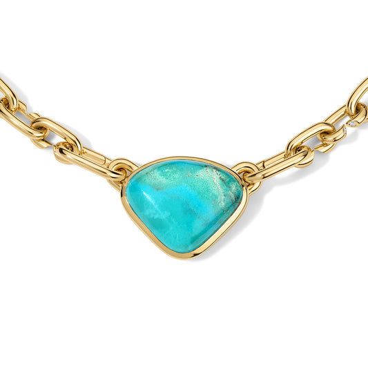 Atha Collar 27.25ct Trillion Turquoise