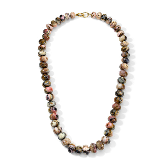 Graduated Candy Opals Beaded Necklace With Gilda Clasps