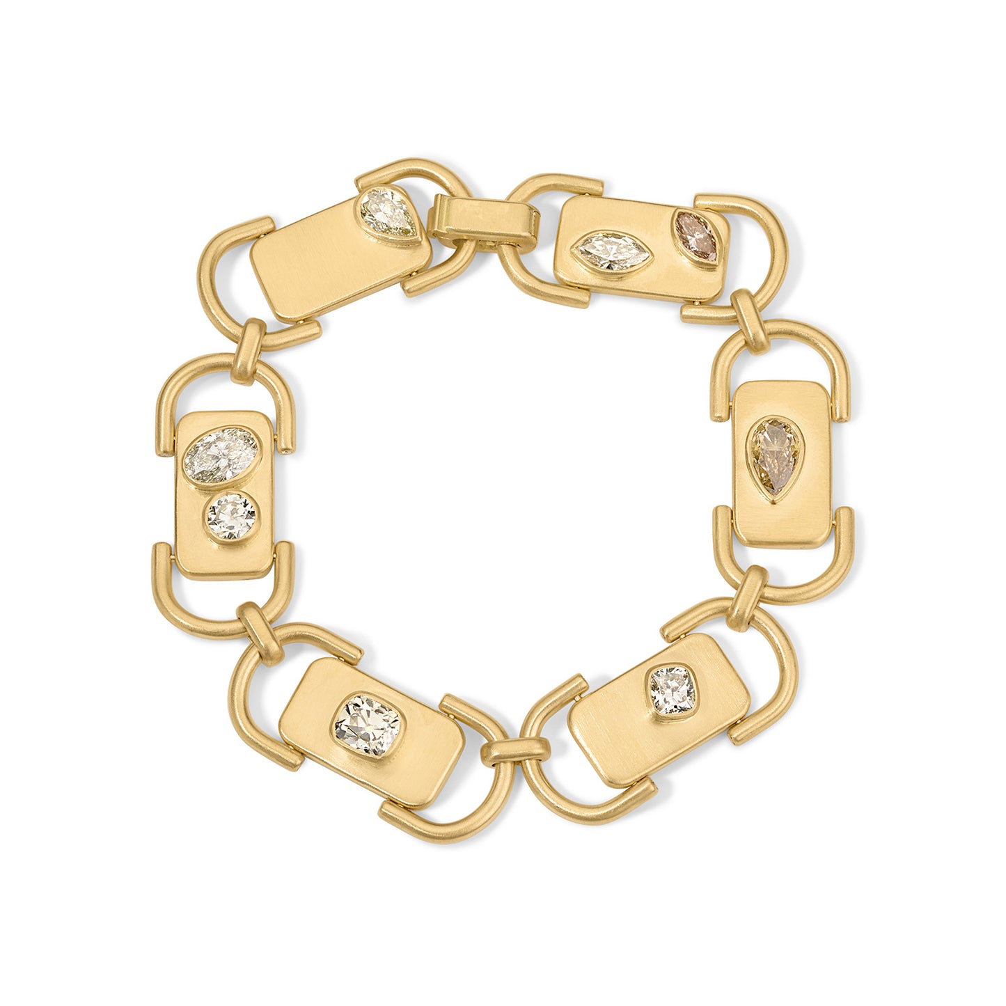Cahill Bracelet 4.17tcw Mixed Shape Champagne Diamonds