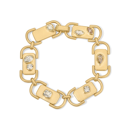 Cahill Bracelet 4.17tcw Mixed Shape Champagne Diamonds